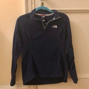 The North Face Quarter Zip Fleece in Navy